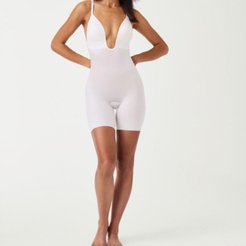 SPANXshape&trade; Suit Your Fancy Plunge Low-Back Mid-Thigh Bodysuit