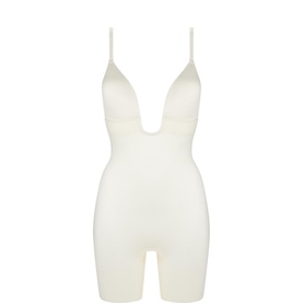 SPANXshape&trade; Suit Your Fancy Plunge Low-Back Mid-Thigh Bodysuit