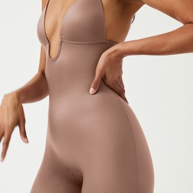 SPANXshape&trade; Suit Your Fancy Plunge Low-Back Mid-Thigh Bodysuit