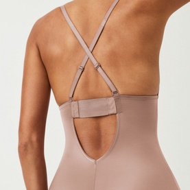 SPANXshape&trade; Suit Your Fancy Plunge Low-Back Mid-Thigh Bodysuit