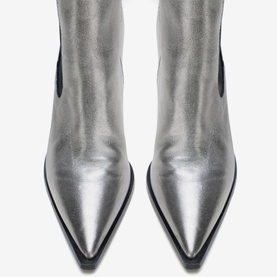 Metallic Heeled Chelsea Boots