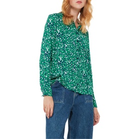 Flowing Leopard Print Shirt
