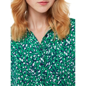 Flowing Leopard Print Shirt