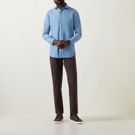 Casual Cut-Away Collar Shirt