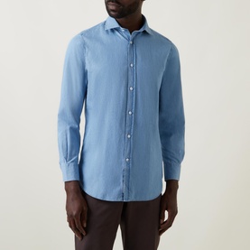 Casual Cut-Away Collar Shirt