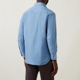 Casual Cut-Away Collar Shirt