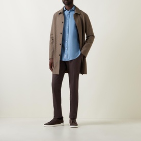 Casual Cut-Away Collar Shirt