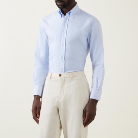 Oxford Single-Cuff Casual Shirt