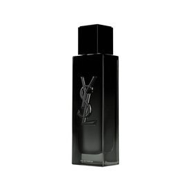 Yves Saint Laurent MYSLF Eau de Parfum 60ml in black lacquer bottle with iconic YSL Cassandre logo sculpted into glass
