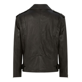 Oversized Leather Biker Jacket