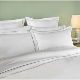 Rome Duvet Cover White-Silver