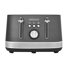 MR Illumination Matt Steel 4 Slice Toaster