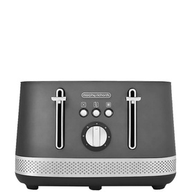 MR Illumination Matt Steel 4 Slice Toaster