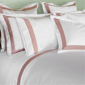 Paris Oxford Pillowcase White-Pink