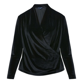 Roxanne Black Velvet Top