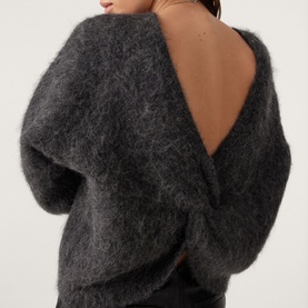 Fill Twist Back Sweater