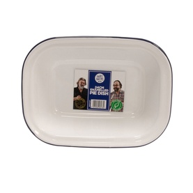 Enamelled Large Pie Dish