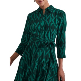 Lainey Printed Shirt Dress