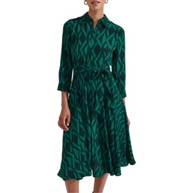 Lainey Printed Shirt Dress