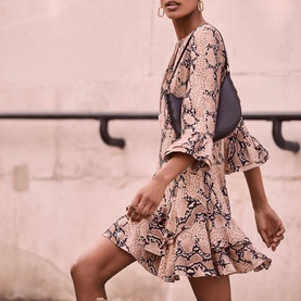 Snake Mini Dress