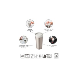 Make & Take Insulated Cup, 0.36L - Light Grey