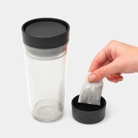 Make & Take Travel Tea Cup - Dark Grey