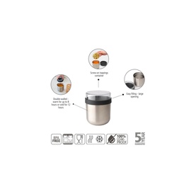 Make & Take Insulated Lunch Pot,0.5L - Dark Grey