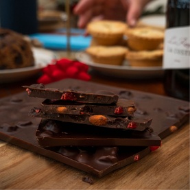 Dark Chocolate with Almonds & Cherry 350g