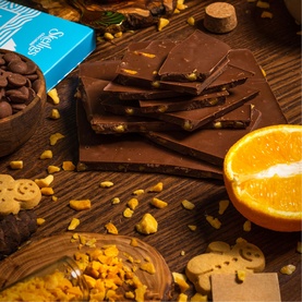Milk Chocolate with Orange & Honeycomb 350g