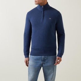 Half-Zip Logo Sweater