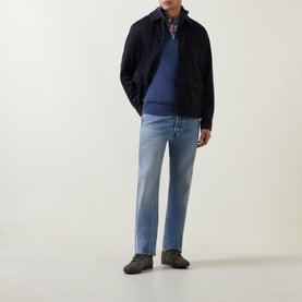Half-Zip Logo Sweater