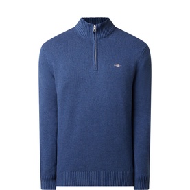Half-Zip Logo Sweater