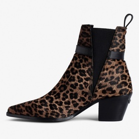 Tyler Leopard Print Cowboy Boots