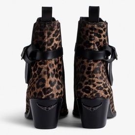 Tyler Leopard Print Cowboy Boots