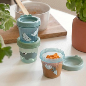 Three-Pack Croco Baby Food Container