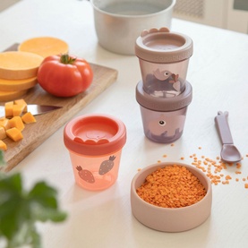 Three-Pack Ozzo Baby Food Container