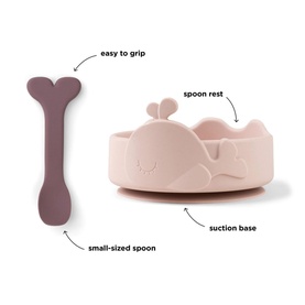 Wally Silicone Bowl & Baby Spoon Set