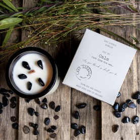 Eau So Calm Candle With Hematite Stones