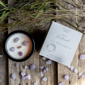 Eau So Relaxed Candle With Amethyst Stones