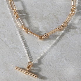 T-Bar Layered Necklace