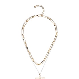 T-Bar Layered Necklace