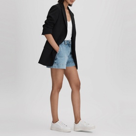 Leanne Leather Platform Trainers
