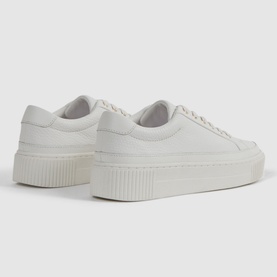Leanne Leather Platform Trainers