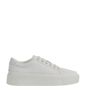 Leanne Leather Platform Trainers