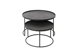 Tray Round Coffee Table Set - Small-Large