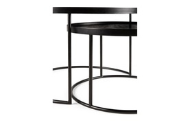Tray Round Coffee Table Set - Small-Large
