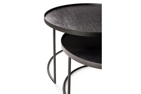 Tray Round Coffee Table Set - Small-Large