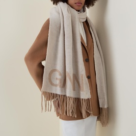 Fringed Logo Scarf
