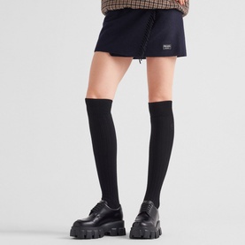 Monolith Brushed Leather Lace-Up Loafers