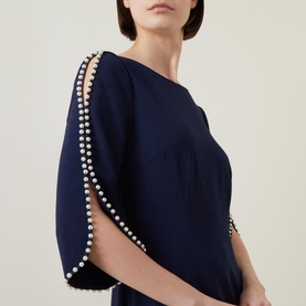 Rita Pearl-Detail Dress